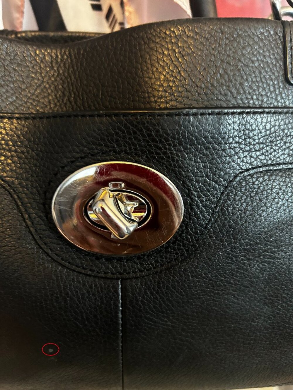 Vintage Coach Penelope Black Pebbled Leather Shoulder Bag - Picture 2 of 14